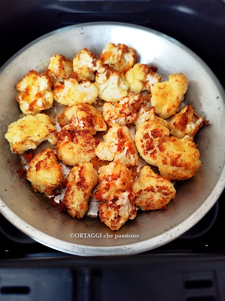 air fryer cauliflower without boiling and almost fried