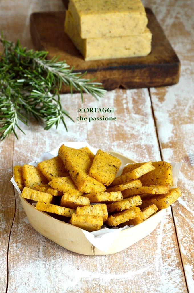 Air fryer fried polenta - homemade by Grandma Benedetta
