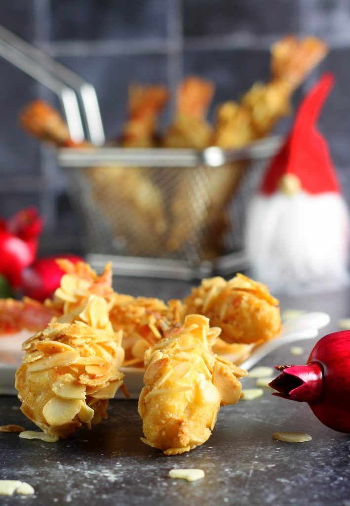 Almond-Coated Prawns