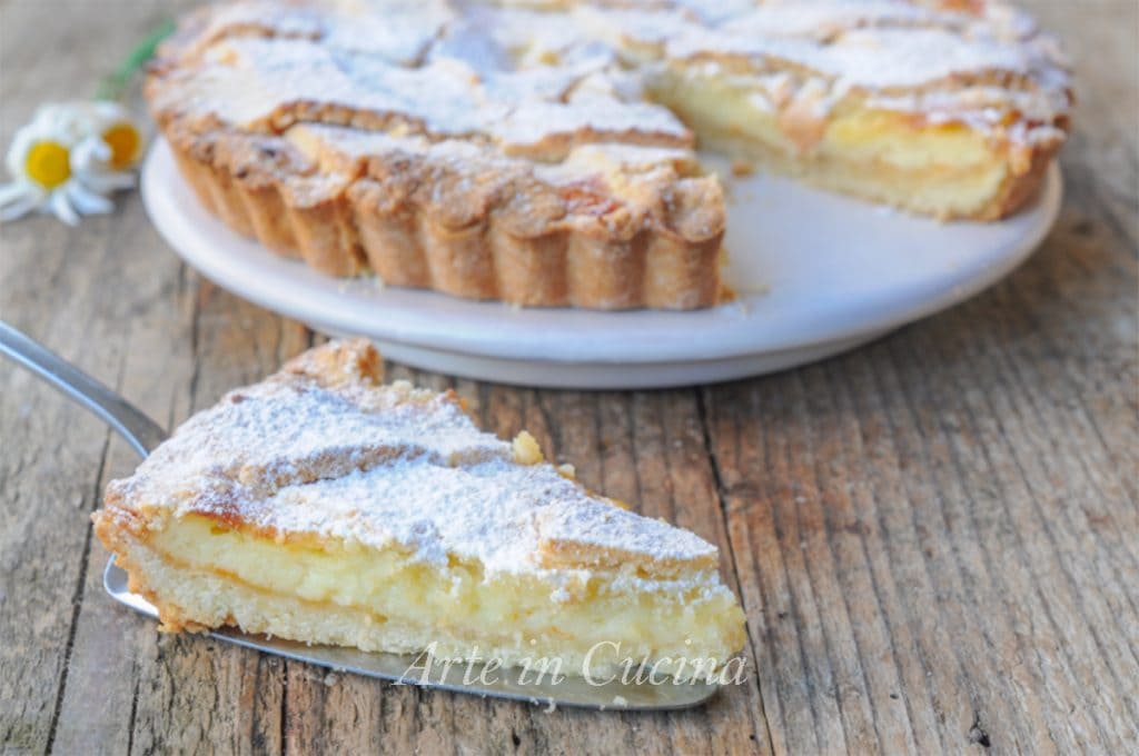 Almond Tart with Pastry Cream and Jam