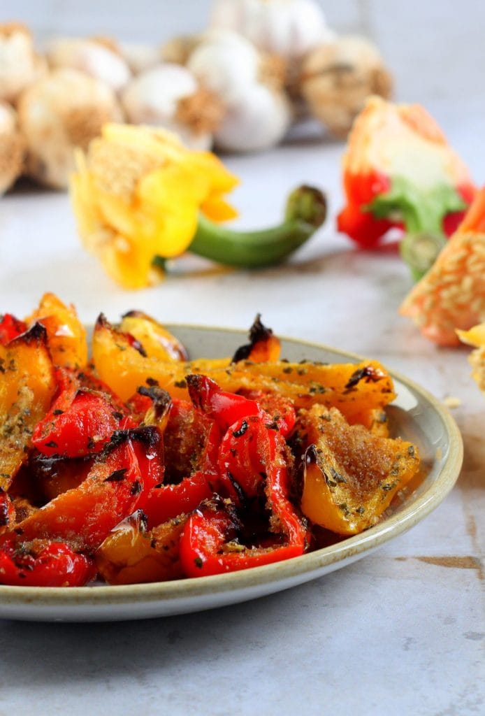 Oven-Baked Breaded Peppers