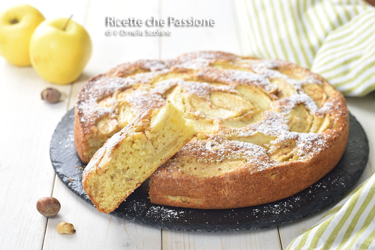 Apple and Hazelnut Cake with Yogurt
