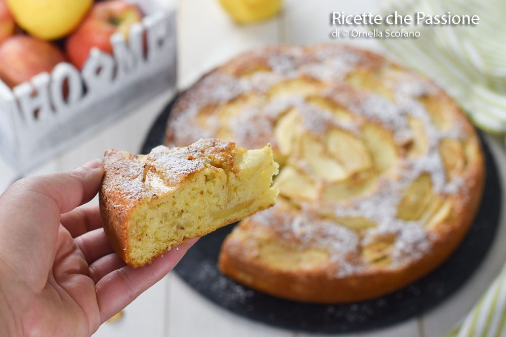apple cake with hazelnuts and yogurt