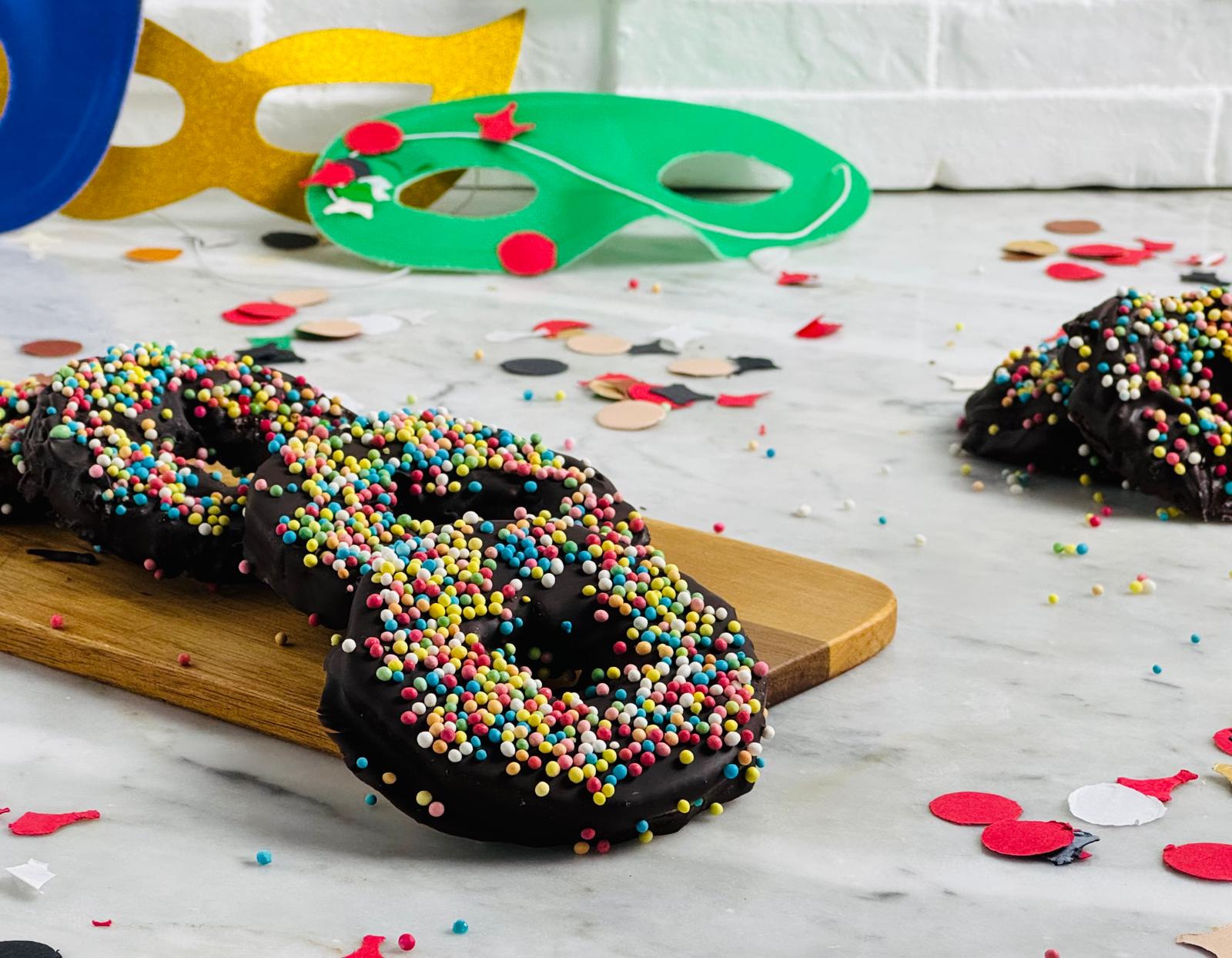 Chocolate Glazed Apples with Sprinkles