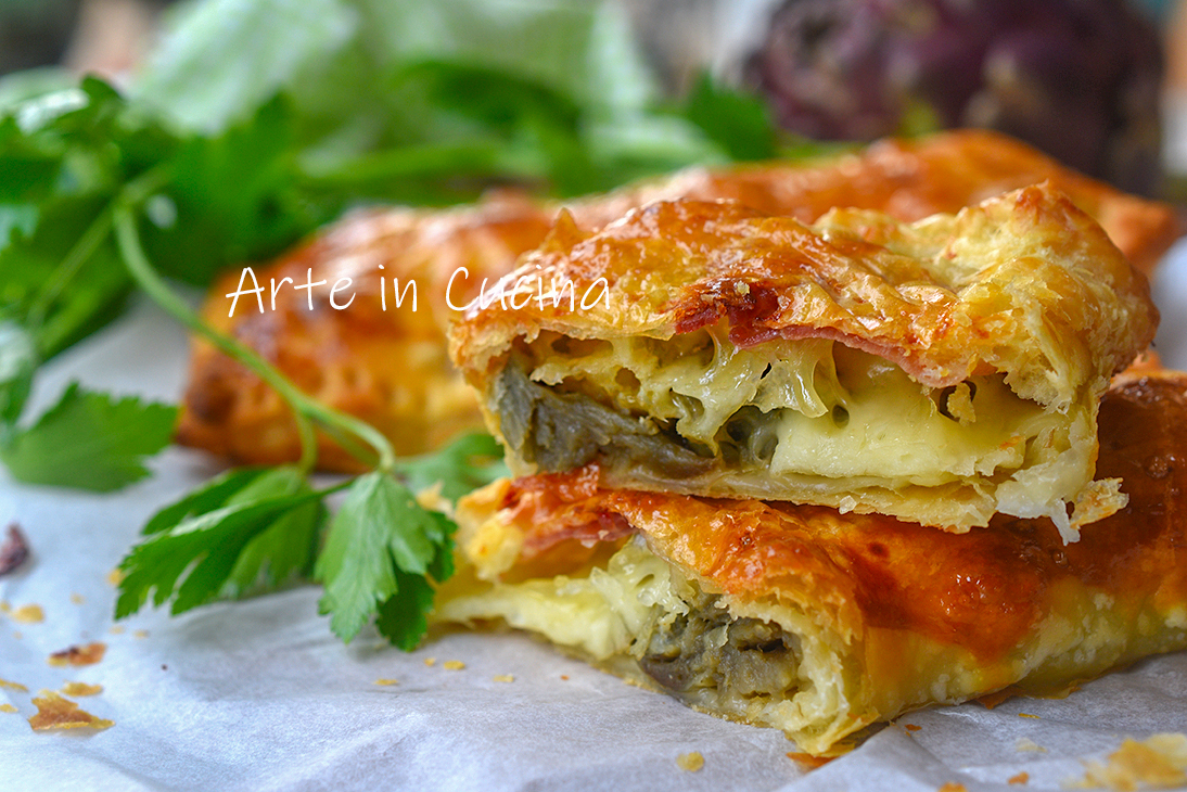 Artichoke and Speck Puff Pastry Twists