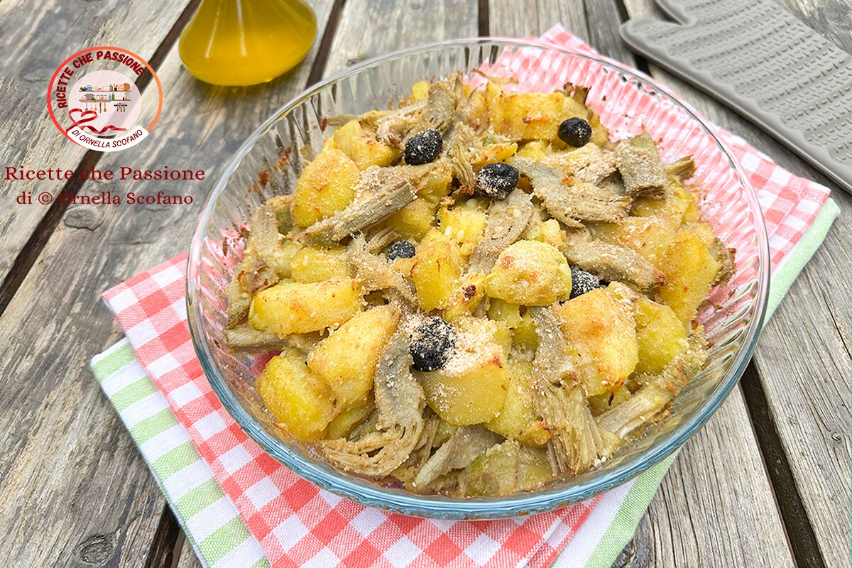 Artichokes with Gratin Potatoes – Easter Table Side Dish