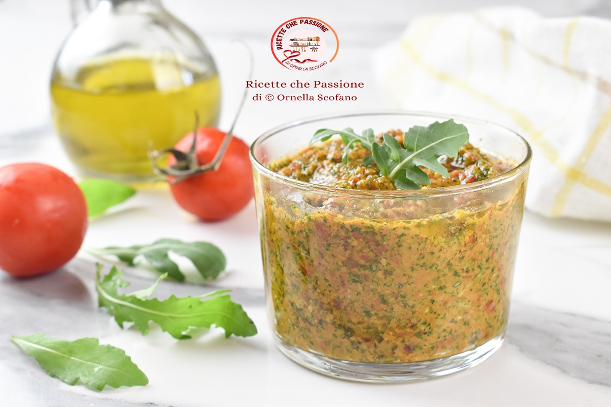 Arugula and Sun-Dried Tomato Pesto
