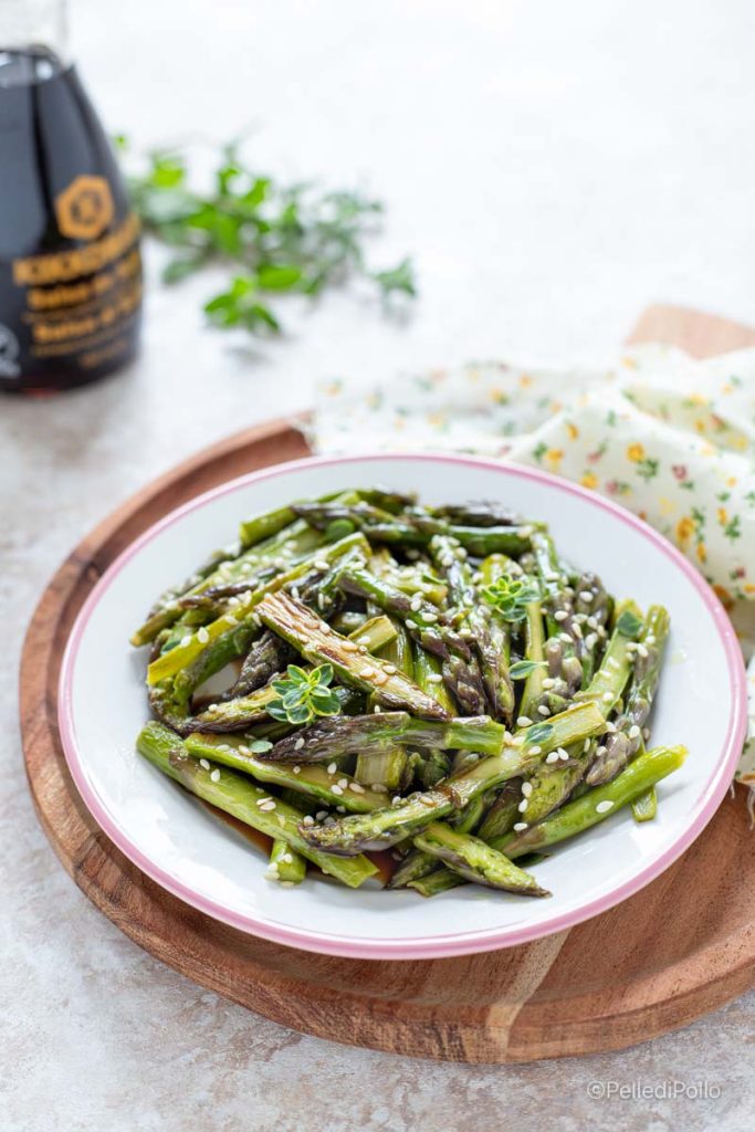 asparagus sautéed with soy sauce