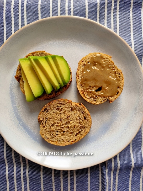 avocado toast with avocado slices