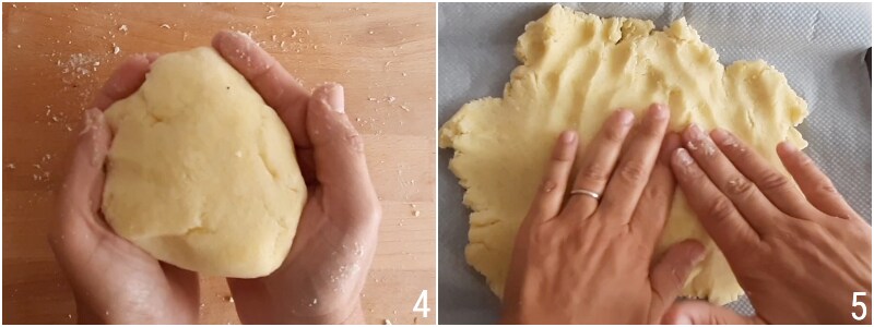 b. make the dough for the potato and onion flatbread