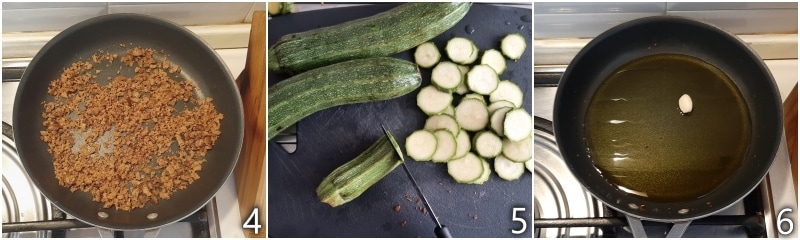 b. slice the zucchinis