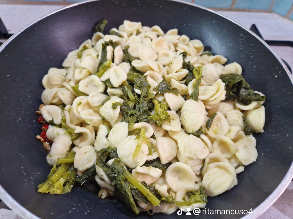 Orecchiette with Turnip Tops