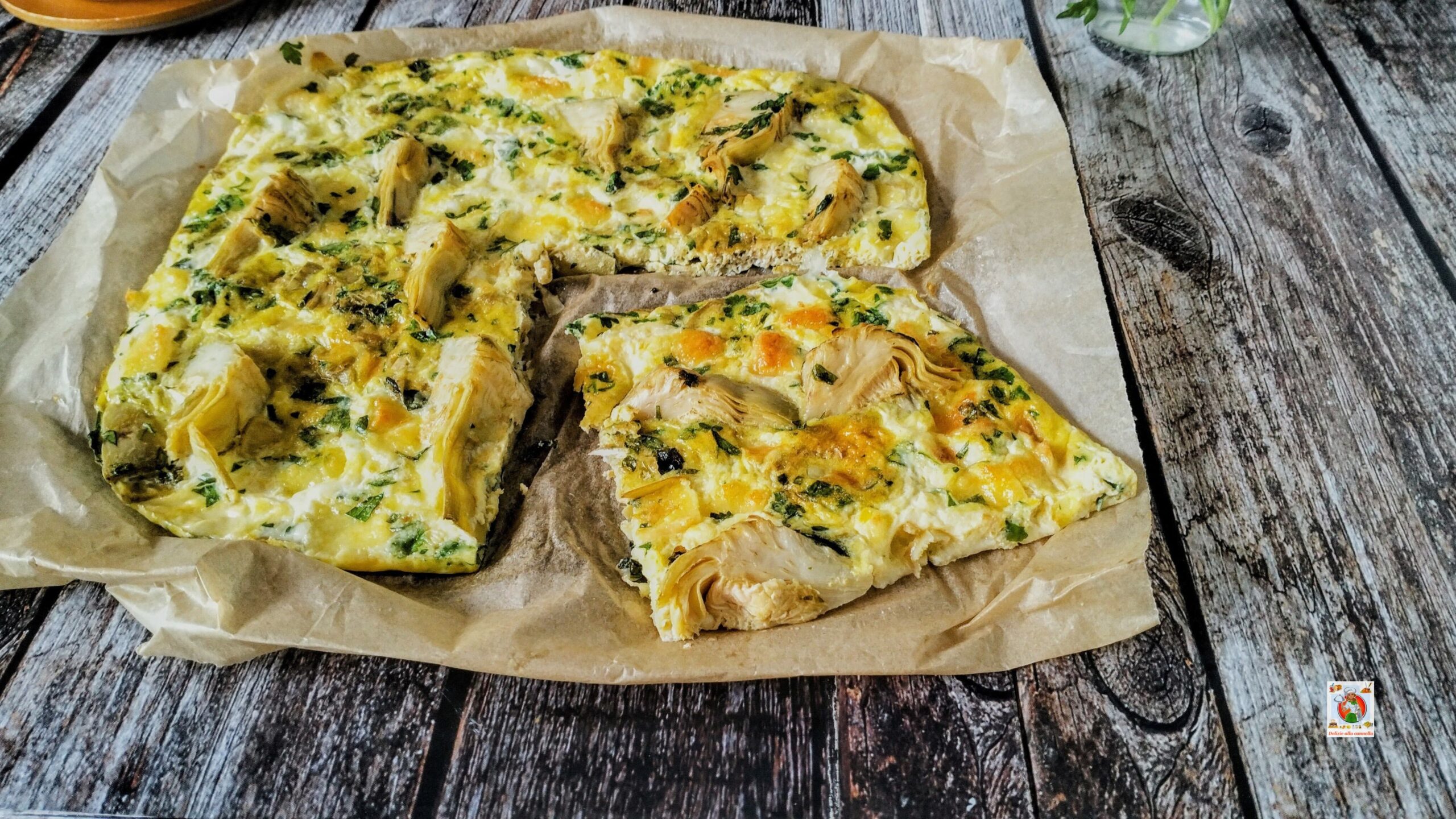 Baked Artichoke and Provola Frittata: a flavorful, creamy main dish with light cooking