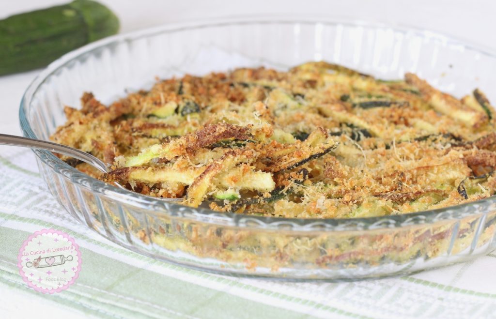 baked breaded zucchini