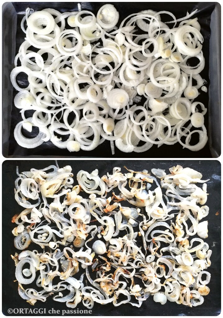 baked onions - white sliced