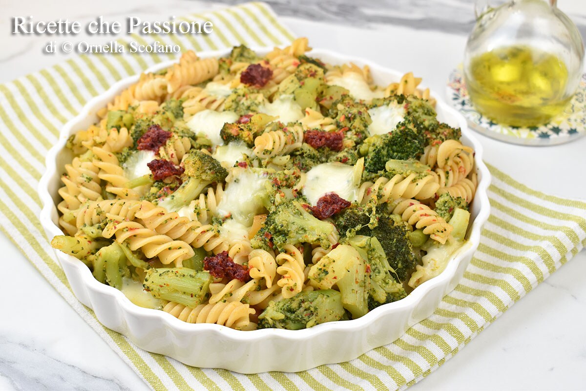 Baked Pasta with Broccoli, ‘Nduja, and Provola