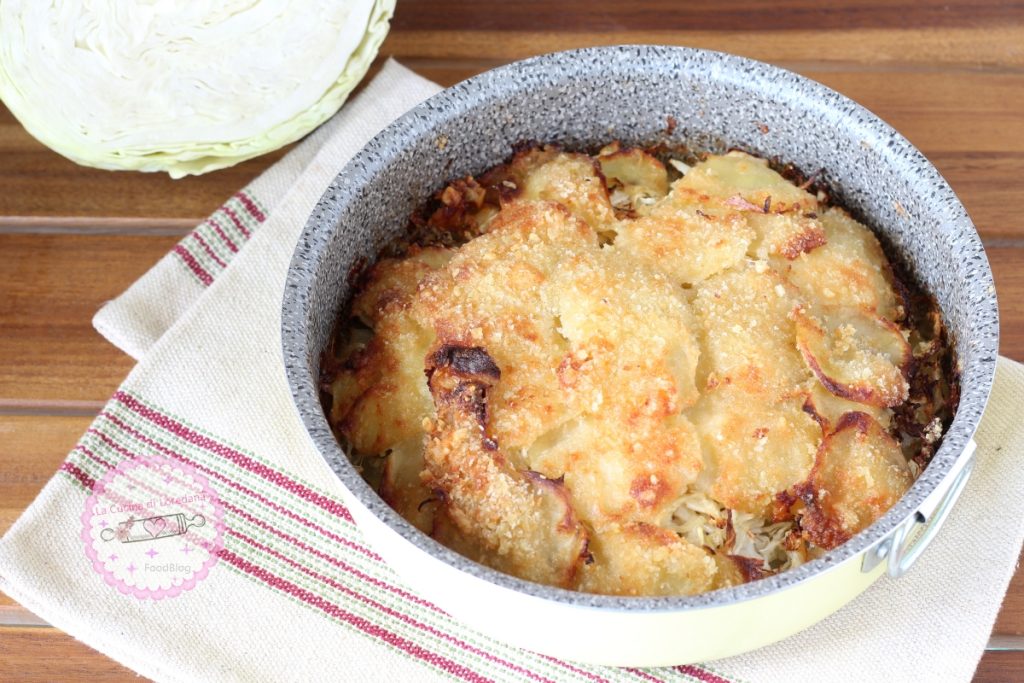 baked potatoes and cabbage