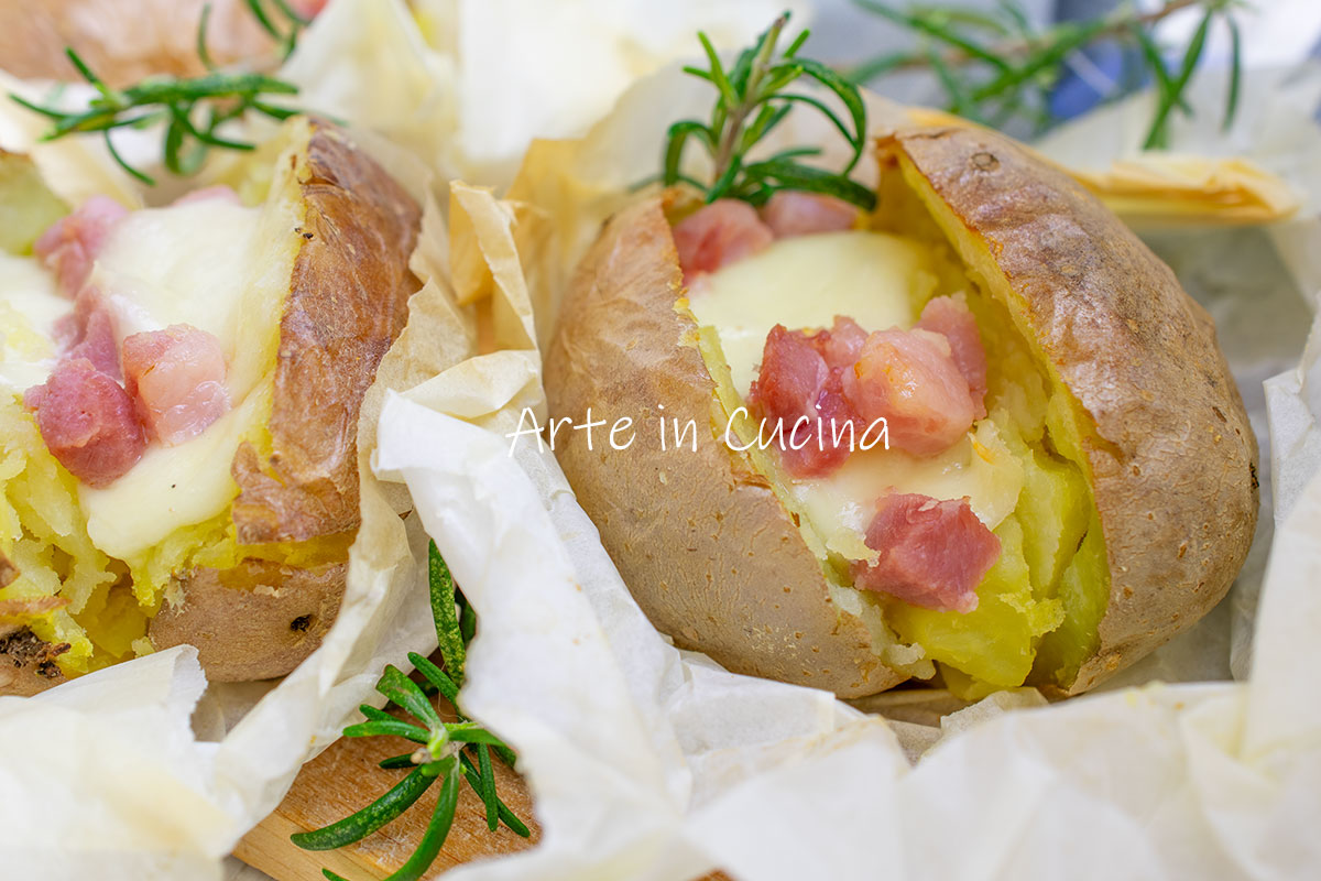 Baked Stuffed Potatoes with Bacon