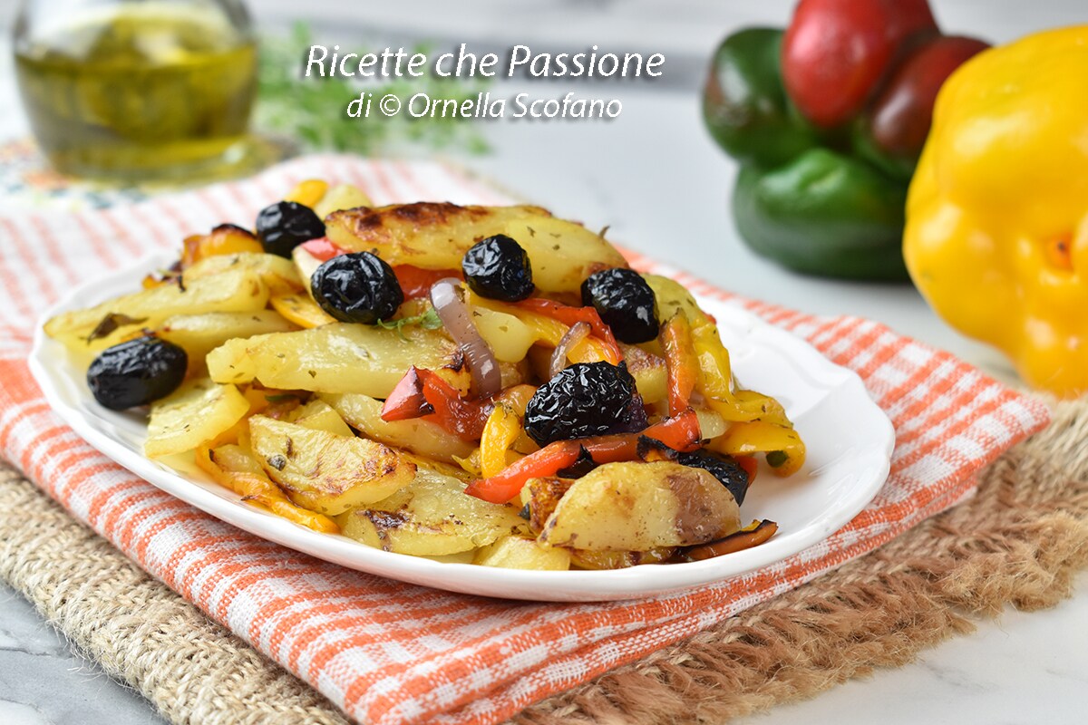 Baked Potatoes with Peppers