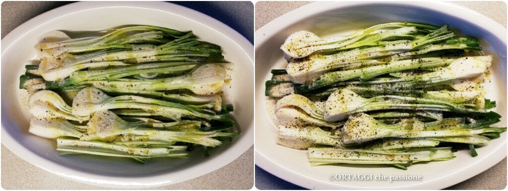 baked scallions seasoned and BEFORE baking
