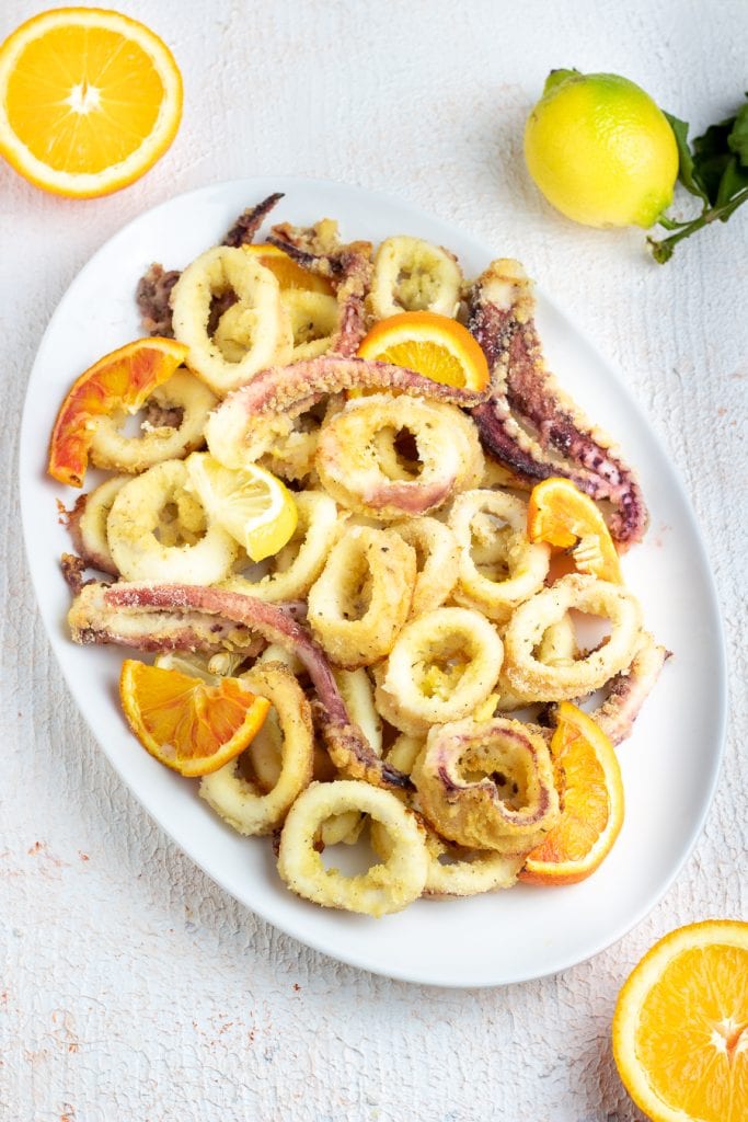 baked squid rings