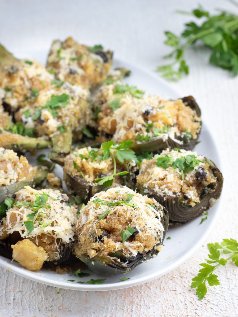 baked stuffed artichokes
