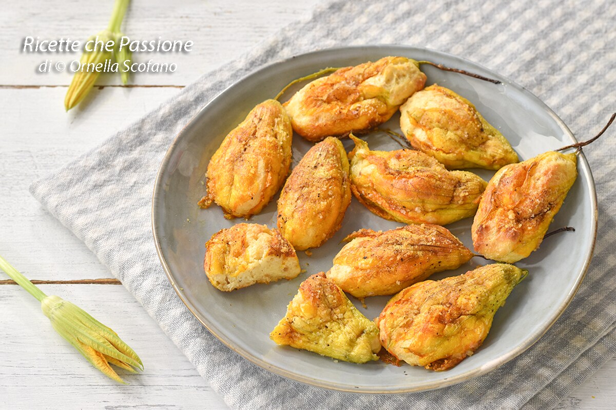 Baked Stuffed Zucchini Flowers