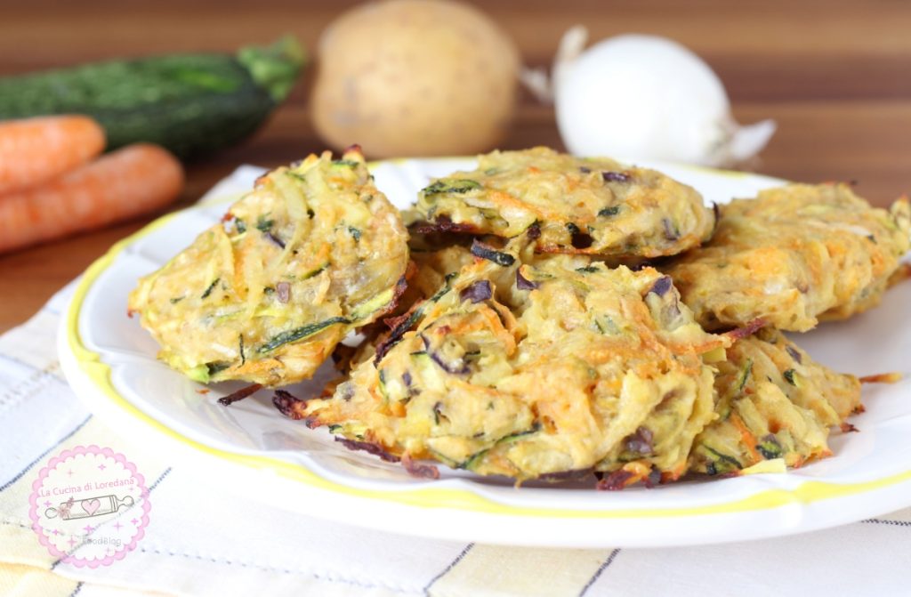 baked vegetable fritters