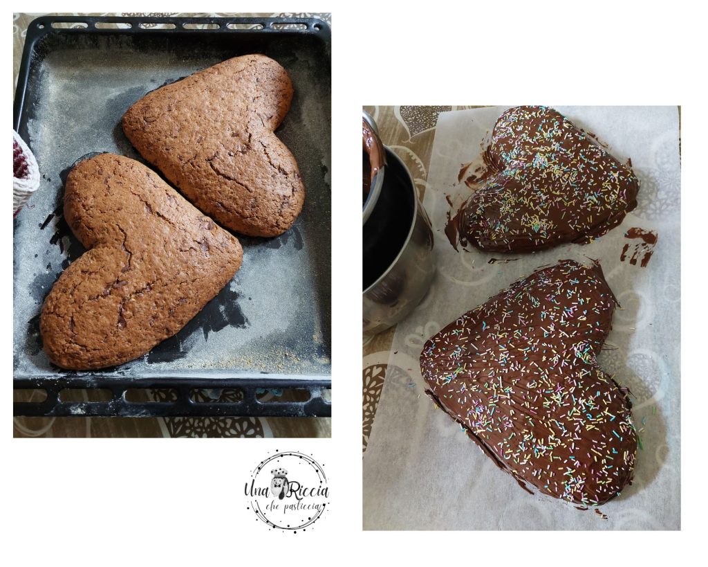 baking and decorating sweet Easter hearts