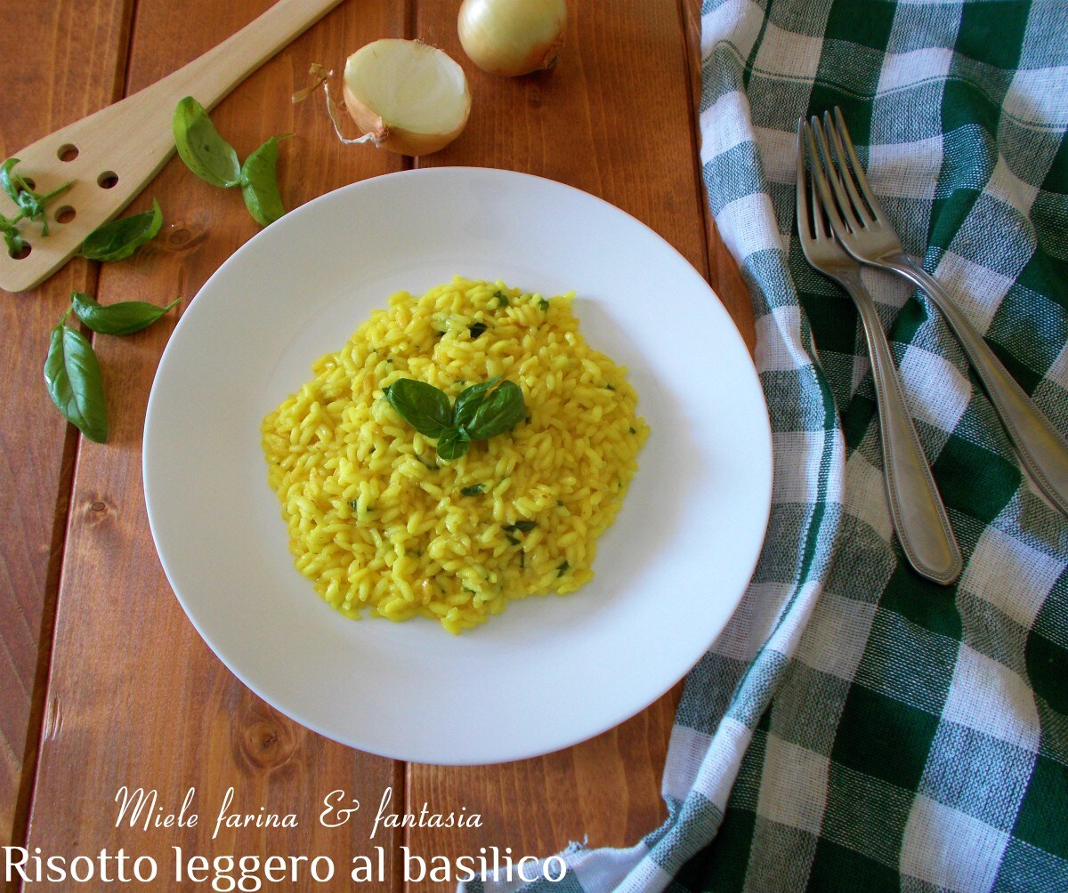 Basil Risotto Without Sautéing
