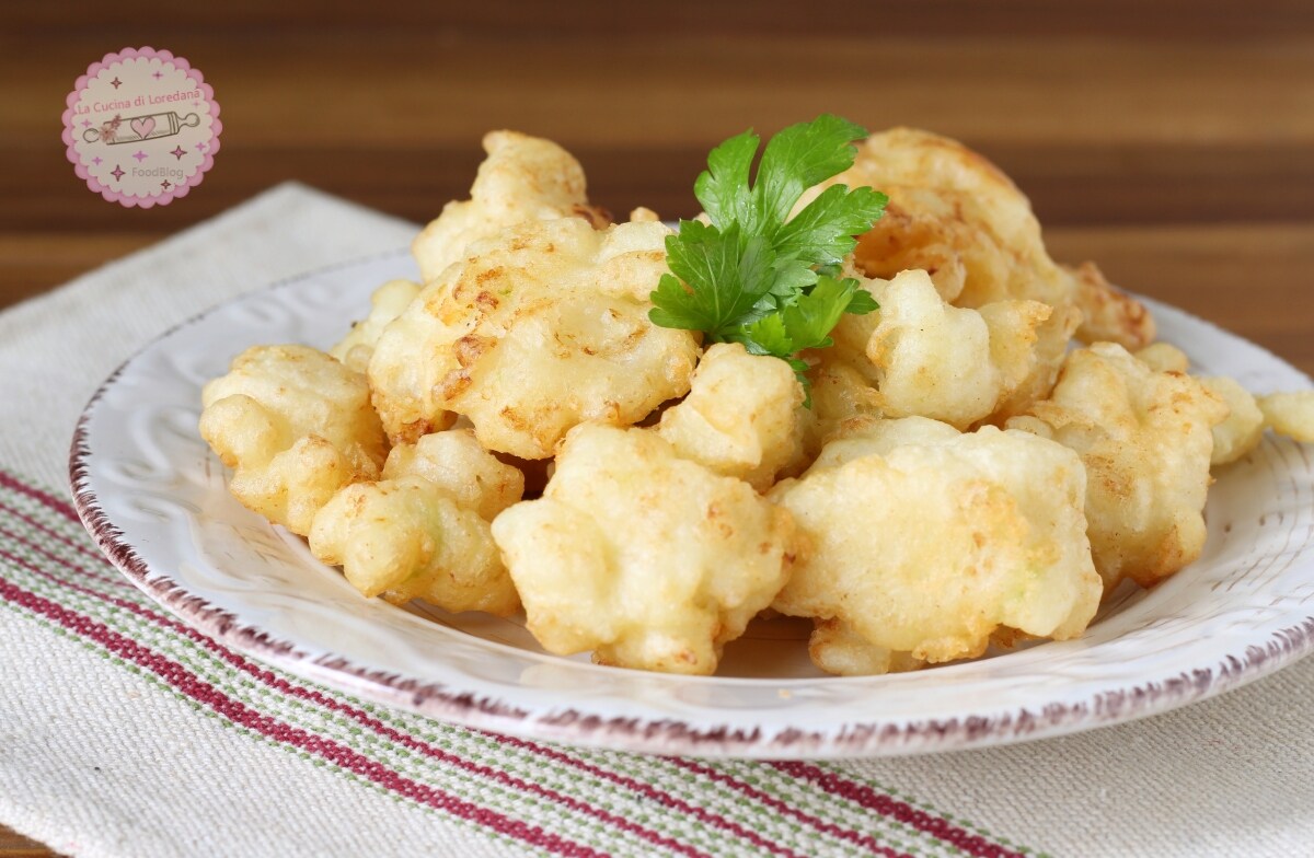 BATTERED CAULIFLOWER FRITTERS the simple and perfect recipe