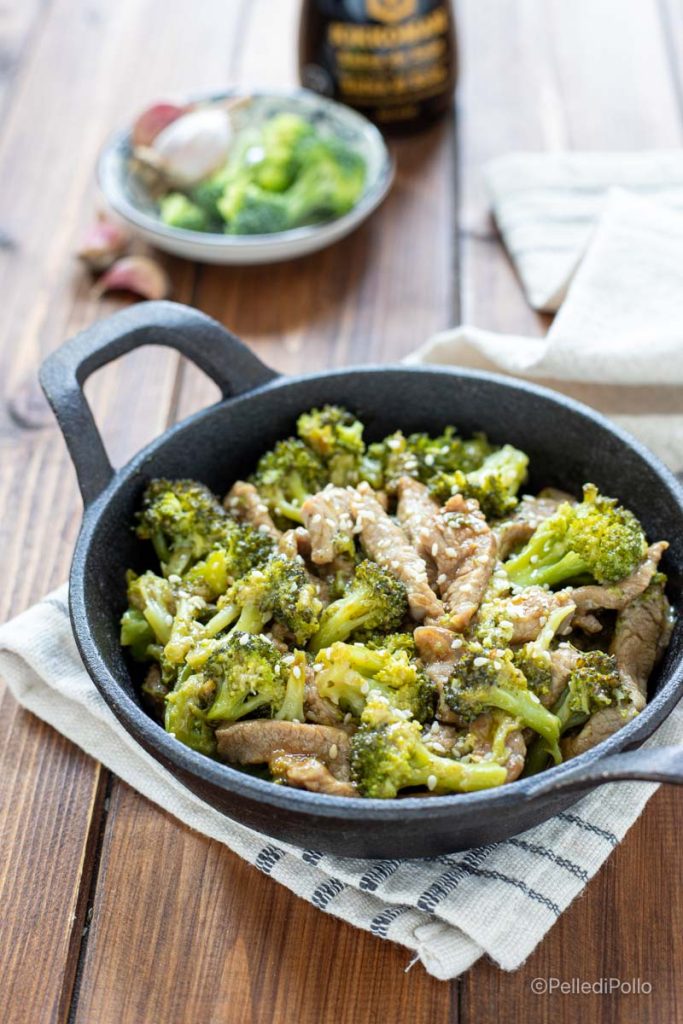 beef strips with broccoli