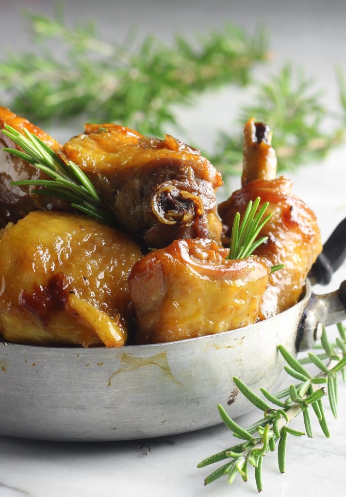 Beer Chicken Cooked in Casserole