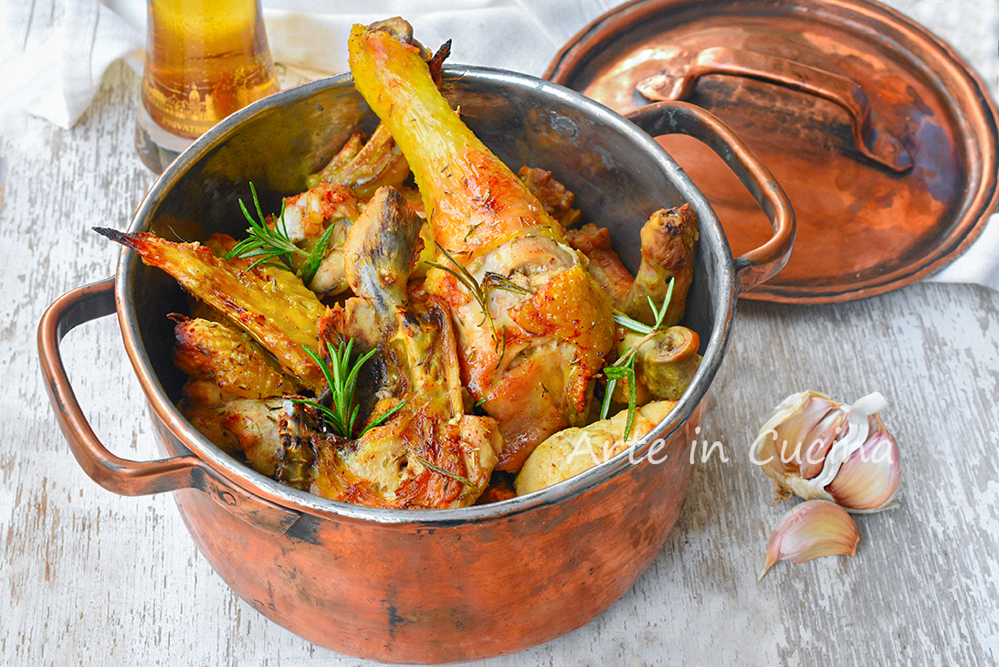 Beer Chicken with Marinade in Skillet or Oven