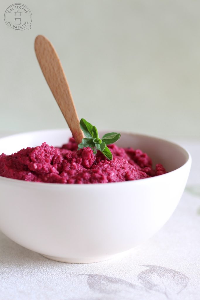 chickpea and red beet pesto