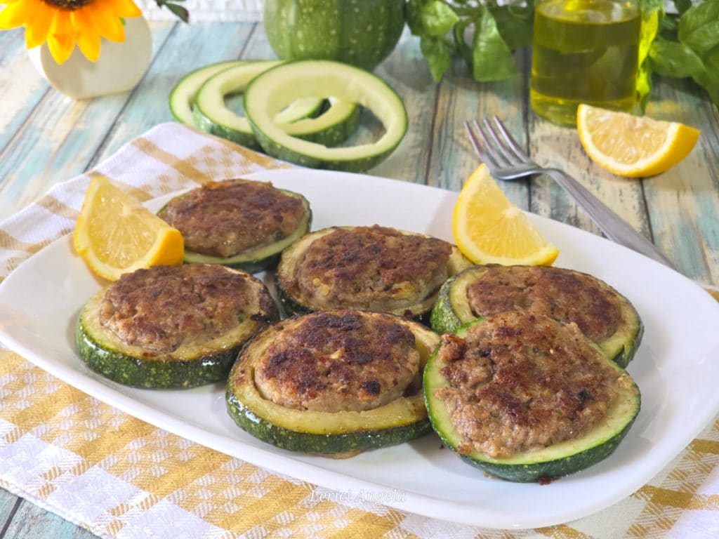 Stuffed Large Zucchini Rings