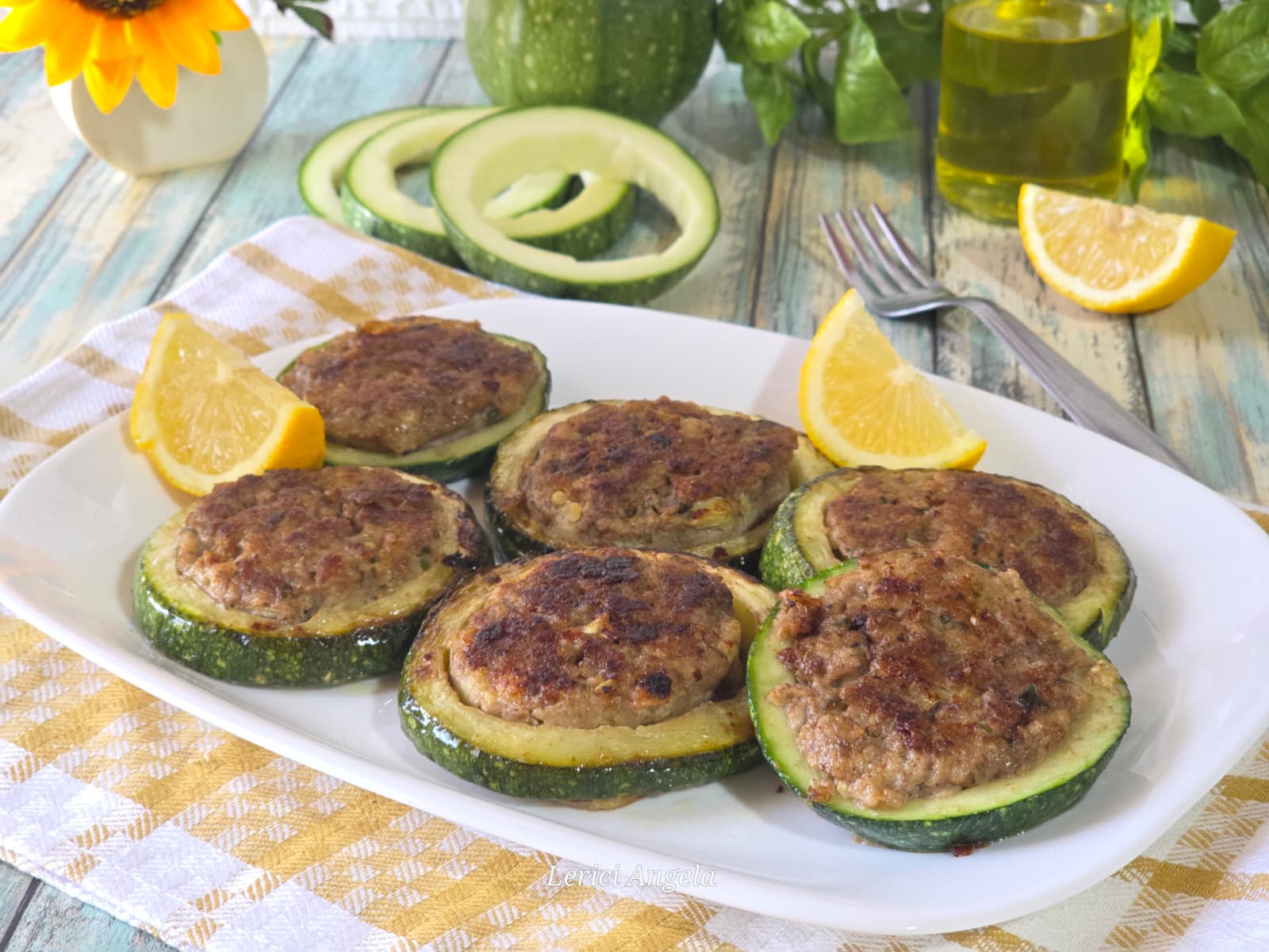 Stuffed Large Zucchini Rings