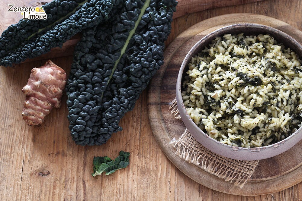 black cabbage risotto