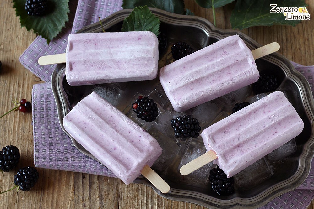 Blackberry Ice Cream Bars