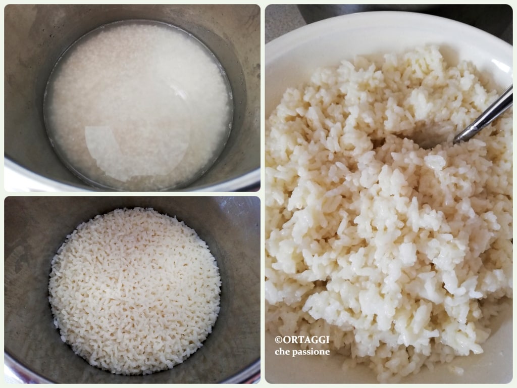 boiled RICE cooking in pressure cooker