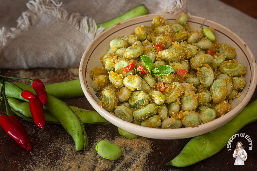 Fresh Broad Beans alla Poverella / Apulian Side Dish