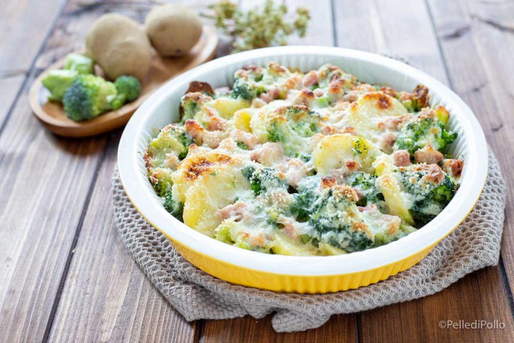 broccoli and potato gratin