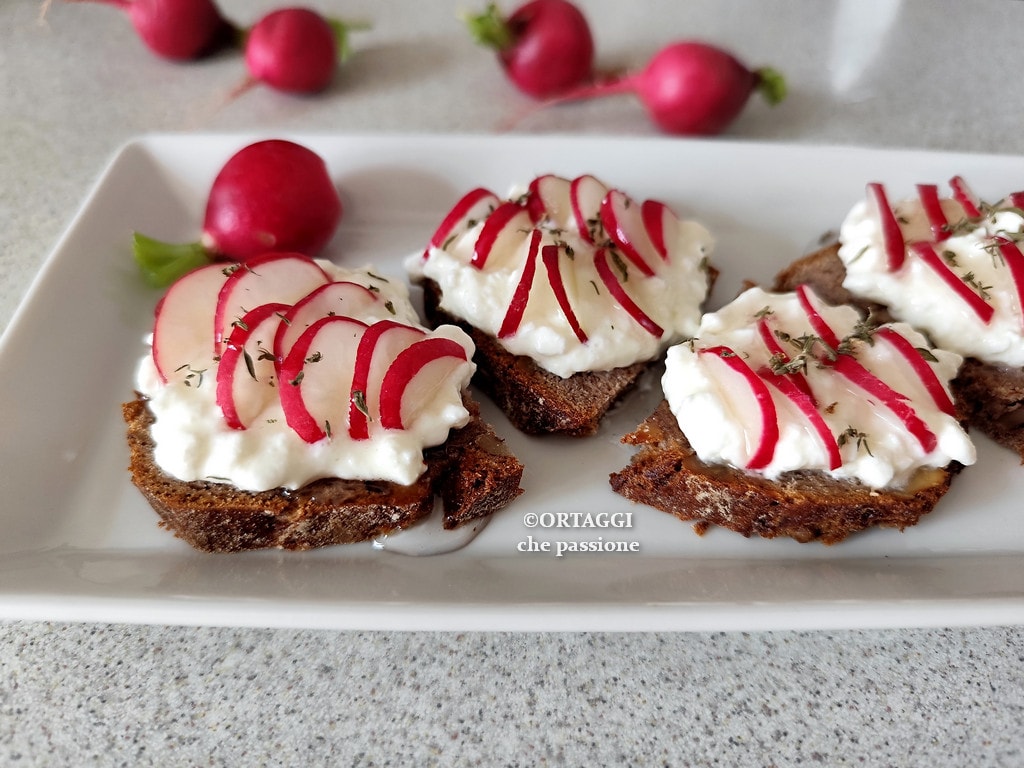 Bruschetta with Radishes
