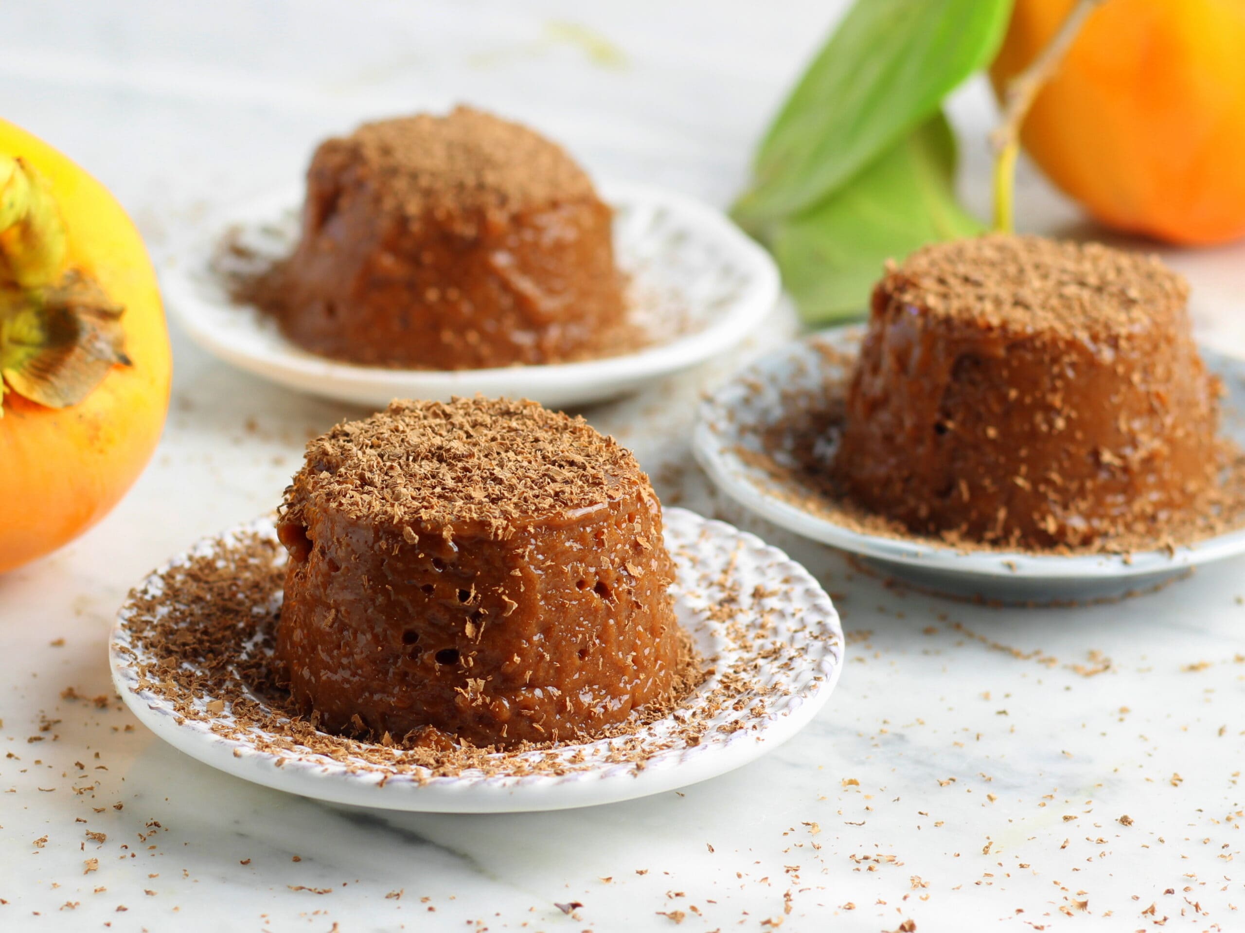 Sugar-Free Persimmon and Cocoa Pudding