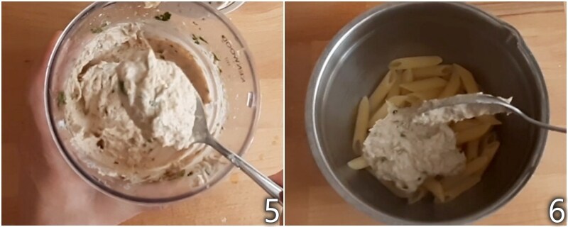 c. blend the tuna sauce until you get a smooth cream