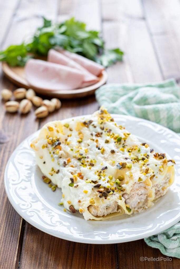 stuffed cannelloni with mortadella and ricotta