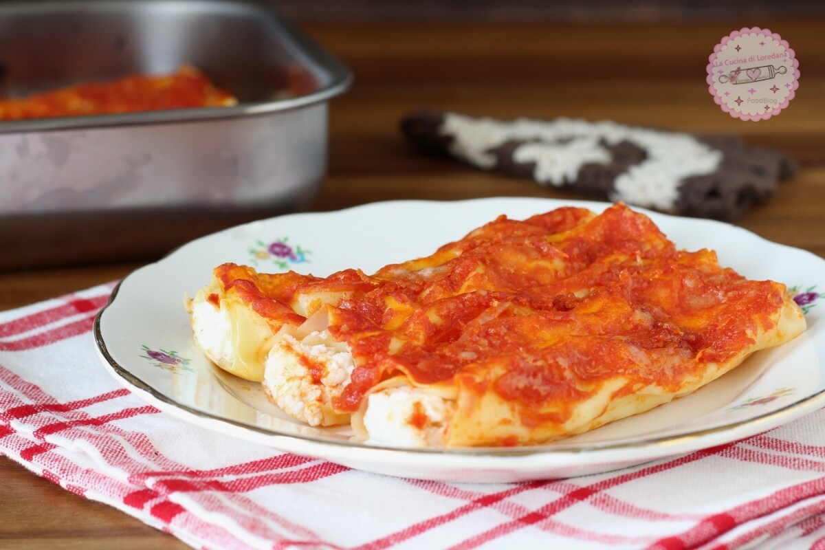 CANNELLONI WITH RICOTTA the perfect dish for Sunday