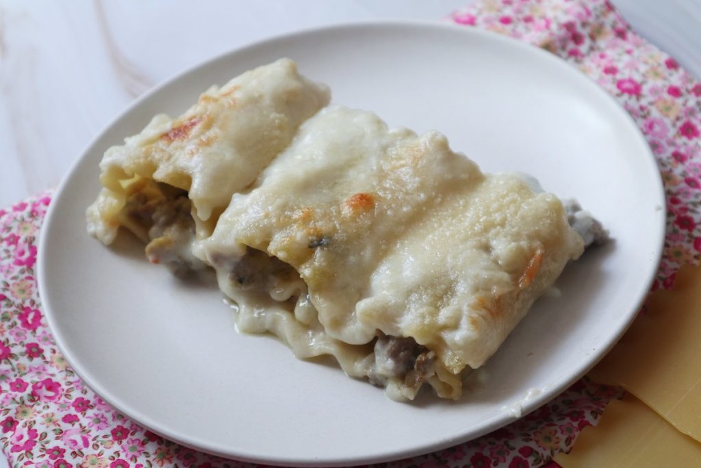 cannelloni with artichokes and sausage