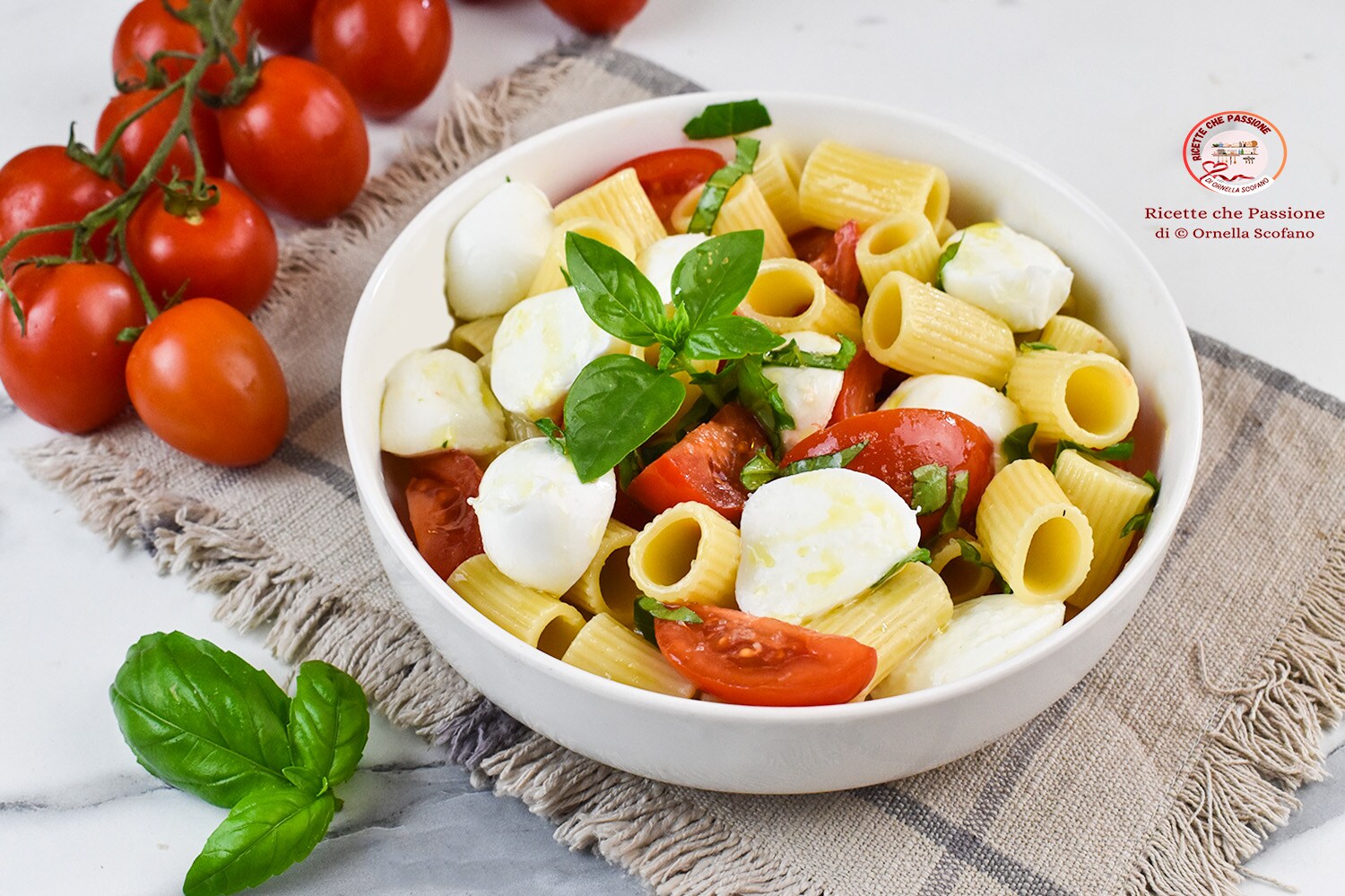 Quick and Light Fresh Caprese Pasta Salad