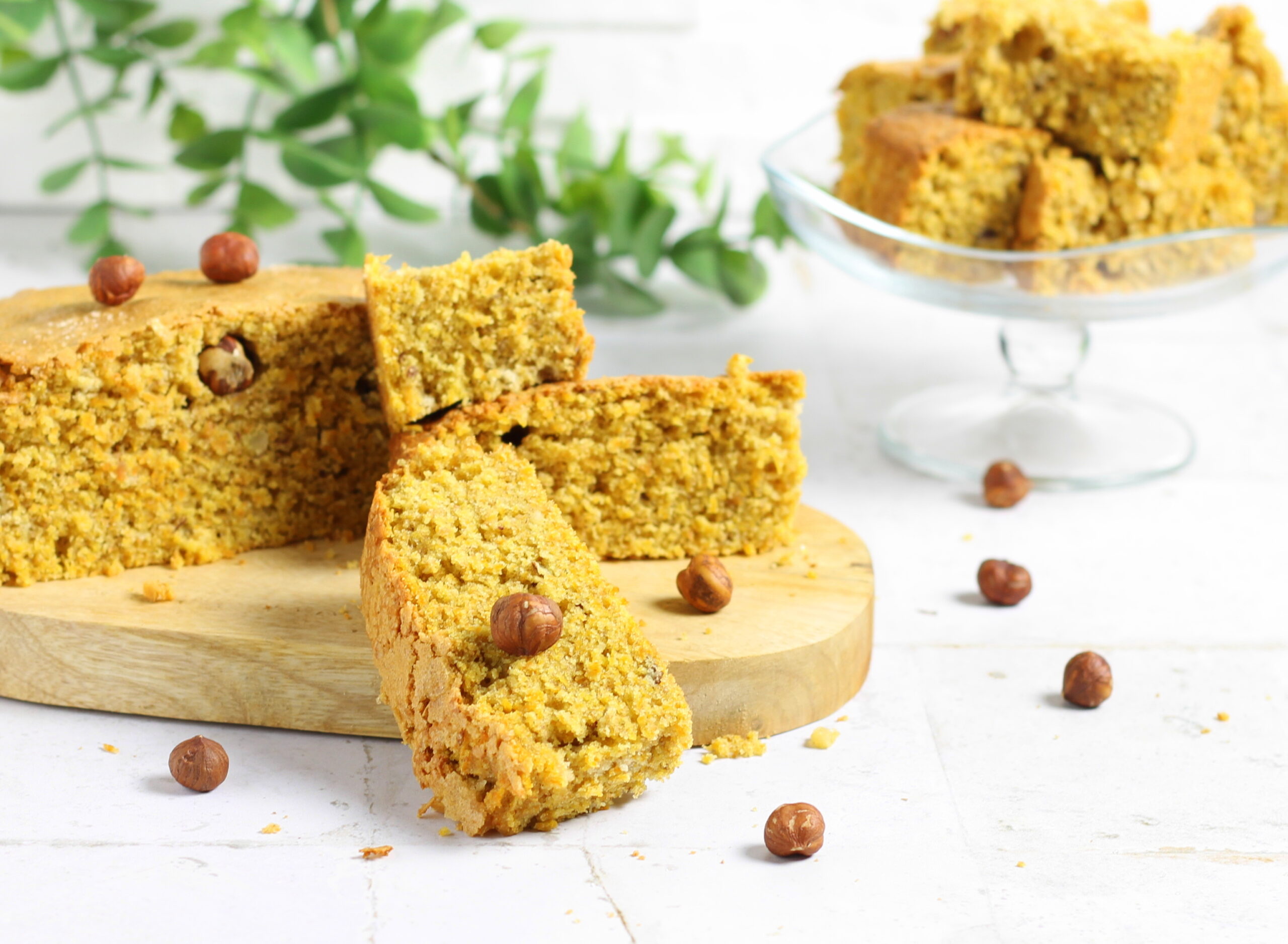Carrot Cake with Hazelnut Crumble